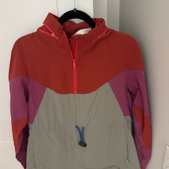 Lululemon evergreen anarack Colorblock Hooded Jacket - Picture 1 of 4